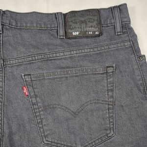 Levi's 559 Relaxed Fit Straight‎ Leg Mens Jeans Gray Size 44